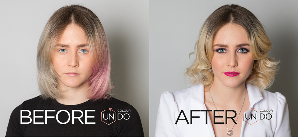 Before and After Hair Colour Transformation Colour Undo Cardiff hairdressers Before and After Hair Colour Transformation Colour Undo Cardiff hairdressers